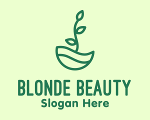 Green Natural Eco Plant logo design