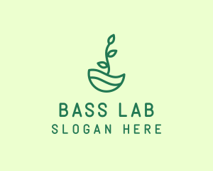 Green Natural Eco Plant logo design