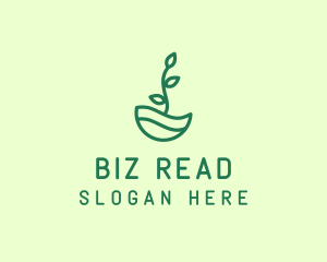 Green Natural Eco Plant logo design