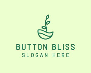 Green Natural Eco Plant logo design