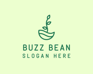 Green Natural Eco Plant logo design