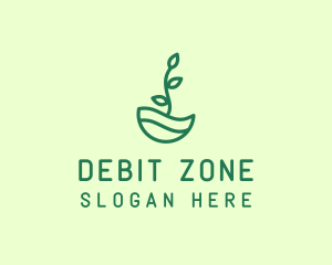 Green Natural Eco Plant logo design