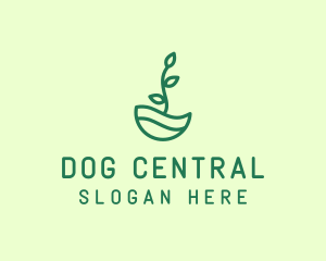 Green Natural Eco Plant logo design