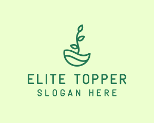 Green Natural Eco Plant logo design