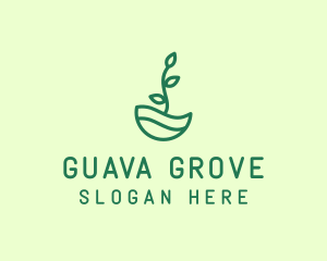 Green Natural Eco Plant logo design