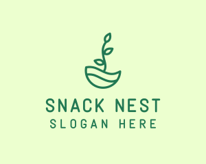 Green Natural Eco Plant logo design