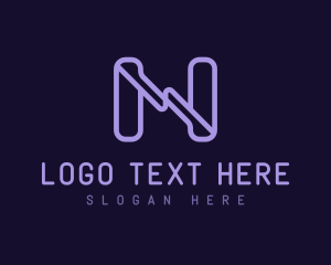 Technology Brand Letter N logo