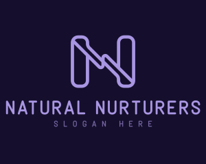 Cyber Brand Letter N logo design