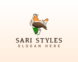 India Great Indian Bustard Bird logo