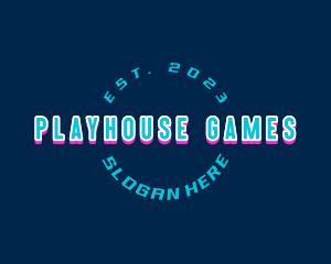 Retro Digital Game logo design