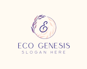 Cosmetics Leaf Beauty logo design