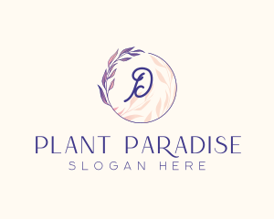 Cosmetics Leaf Beauty logo design