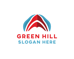 Spacecraft Mountain Hill logo design