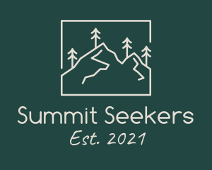 Minimalist Mountain Peak  logo