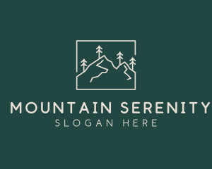 Minimalist Mountain Peak  logo