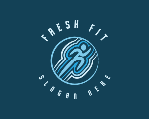 Circle Runner Fitness logo design