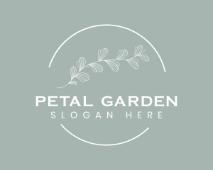 Organic Gardening Leaves logo design