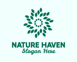 Nature Leaves Pattern logo design