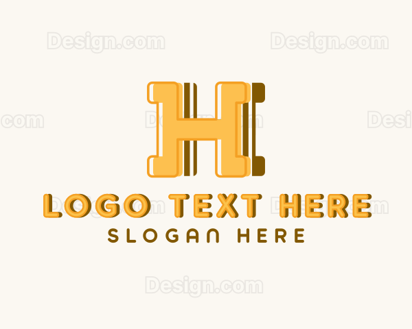 Playful Kiddie Letter H Logo