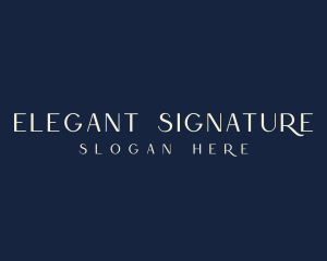 Elegant Minimalist Business logo design