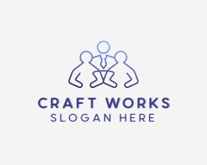 Employment Work Recruitment logo design