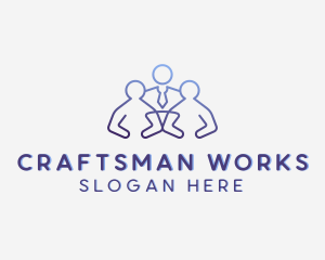 Employment Work Recruitment logo design