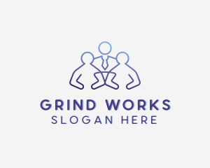 Employment Work Recruitment logo design