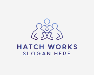 Employment Work Recruitment logo design