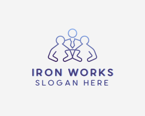 Employment Work Recruitment logo design