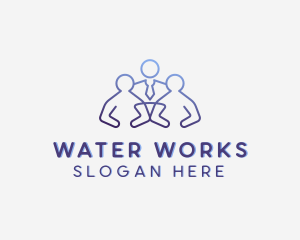 Employment Work Recruitment logo design