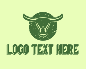 Green Bull Head logo