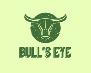 Green Bull Head logo design