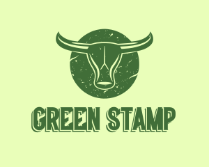 Green Bull Head logo design