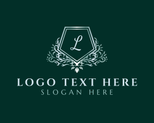 Luxury Pentagon Wreath logo