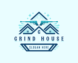 Roof Pressure Washing logo design