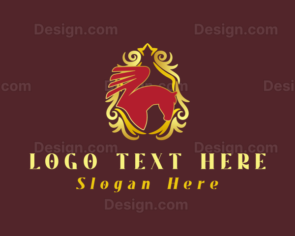 Premium Luxury Pegasus Logo