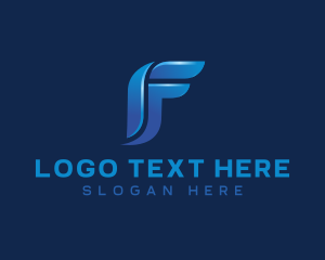 Multimedia Marketing Letter F Logo