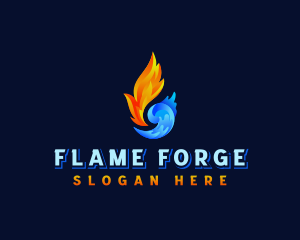 Fire Ice Industrial logo design