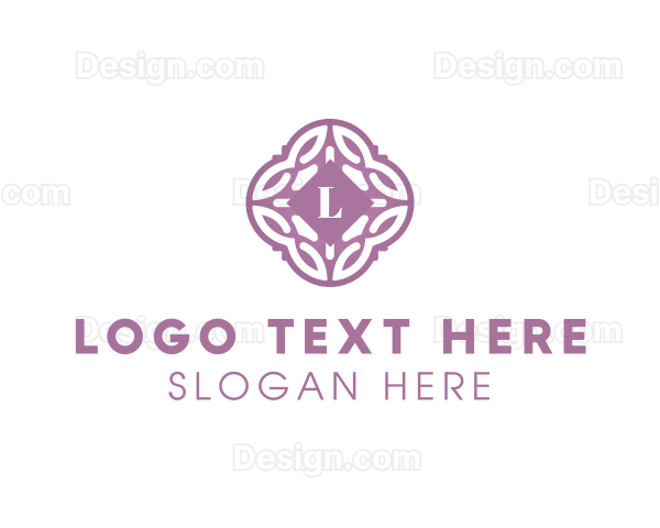 Begonia Flower Beauty Logo