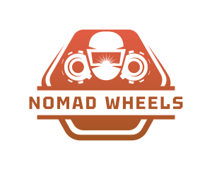 Welding Mask Cog Wheel logo design