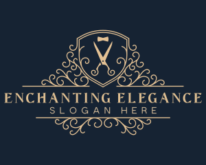 Elegant Bowtie Scissors logo design