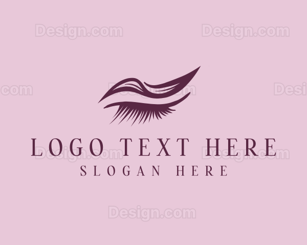 Eyebrow Eyelash Beauty Salon Logo