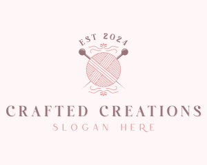 Yarn Knit Weaving logo design