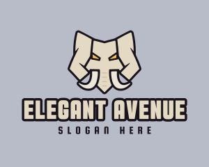 Angry Mammoth Elephant logo design