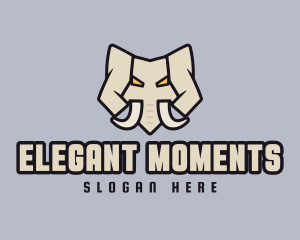 Angry Mammoth Elephant logo design