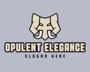 Angry Mammoth Elephant logo design