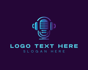 Song - Radio Station Microphone logo design