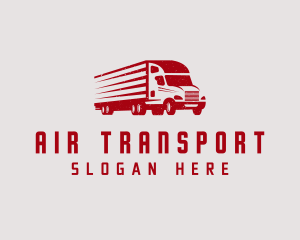 Red Truck Shipment logo design