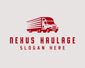 Red Truck Shipment logo design