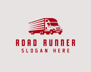 Red Truck Shipment logo design